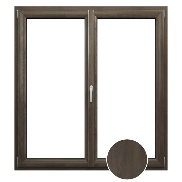 Okno prolux vo farbe Woodec dark toffee